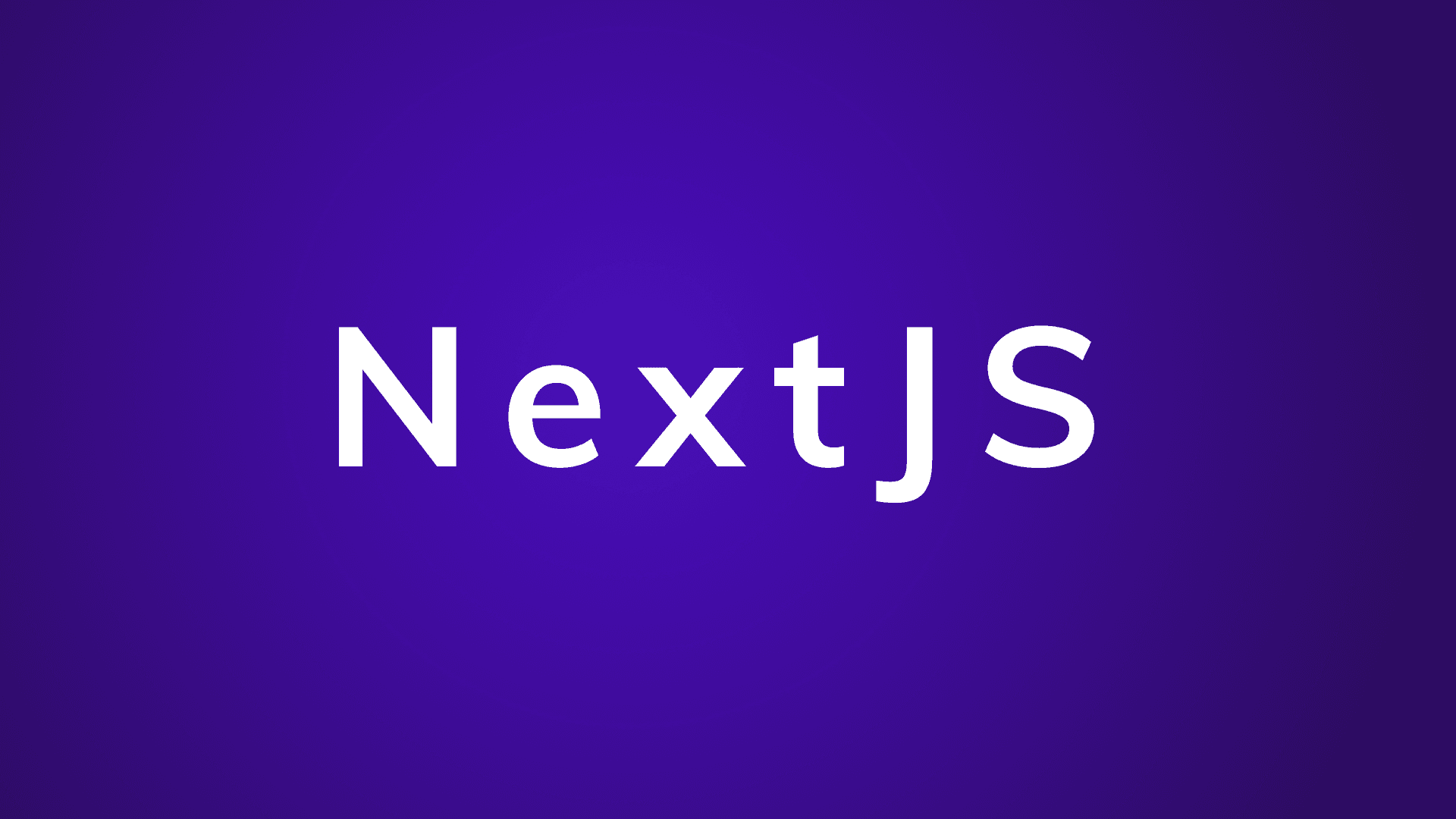 Why NextJS?